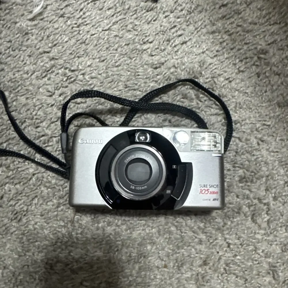 Canon Sure Shot 105 Zoom S Date 35mm Film Camera Tested For Power And Flash